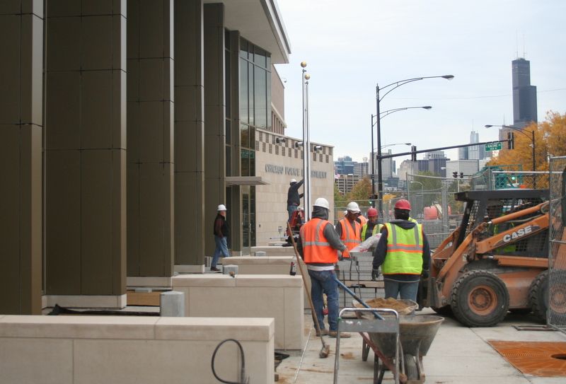 Chicago police construction