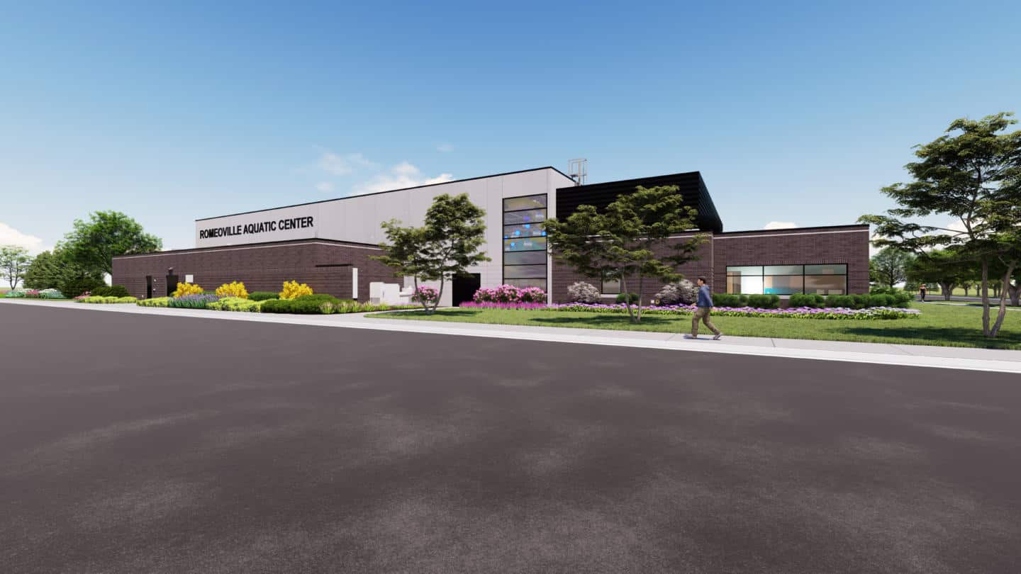 Romeoville Aquatic Center renderings developed by Harbour