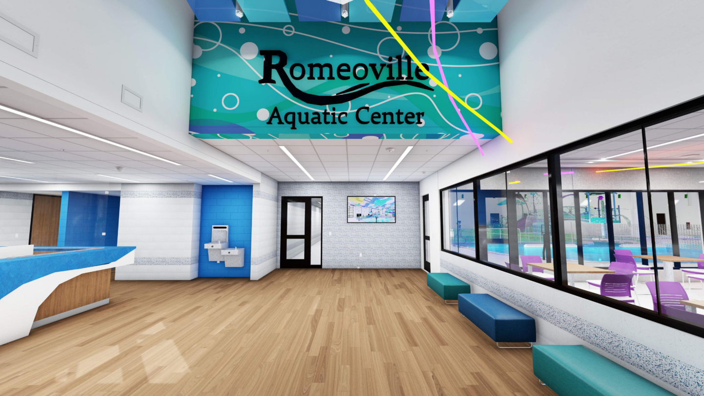 Romeoville aquatic center harbour construction