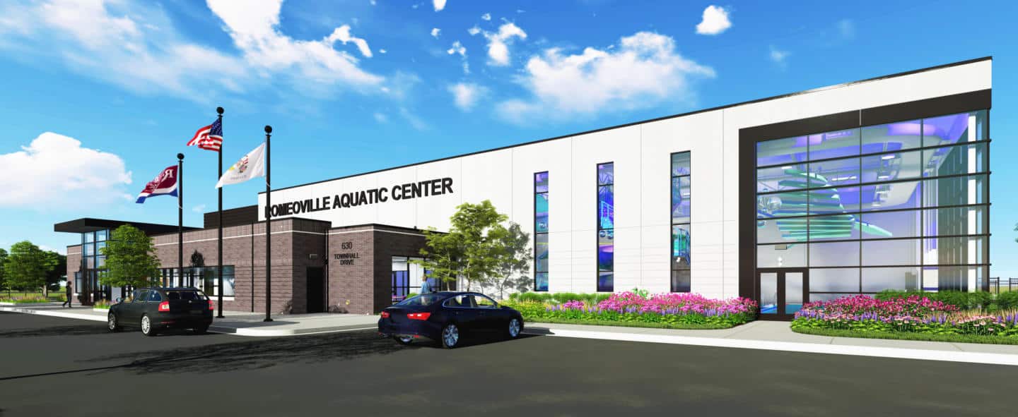 Romeoville aquatic center harbour construction