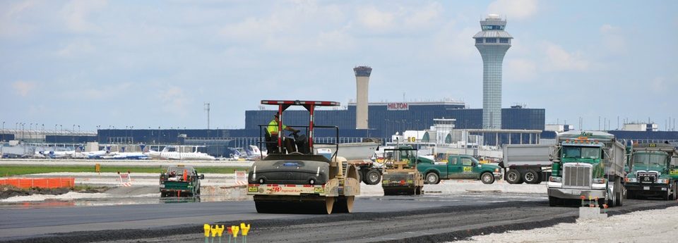 aviation construction runway paving